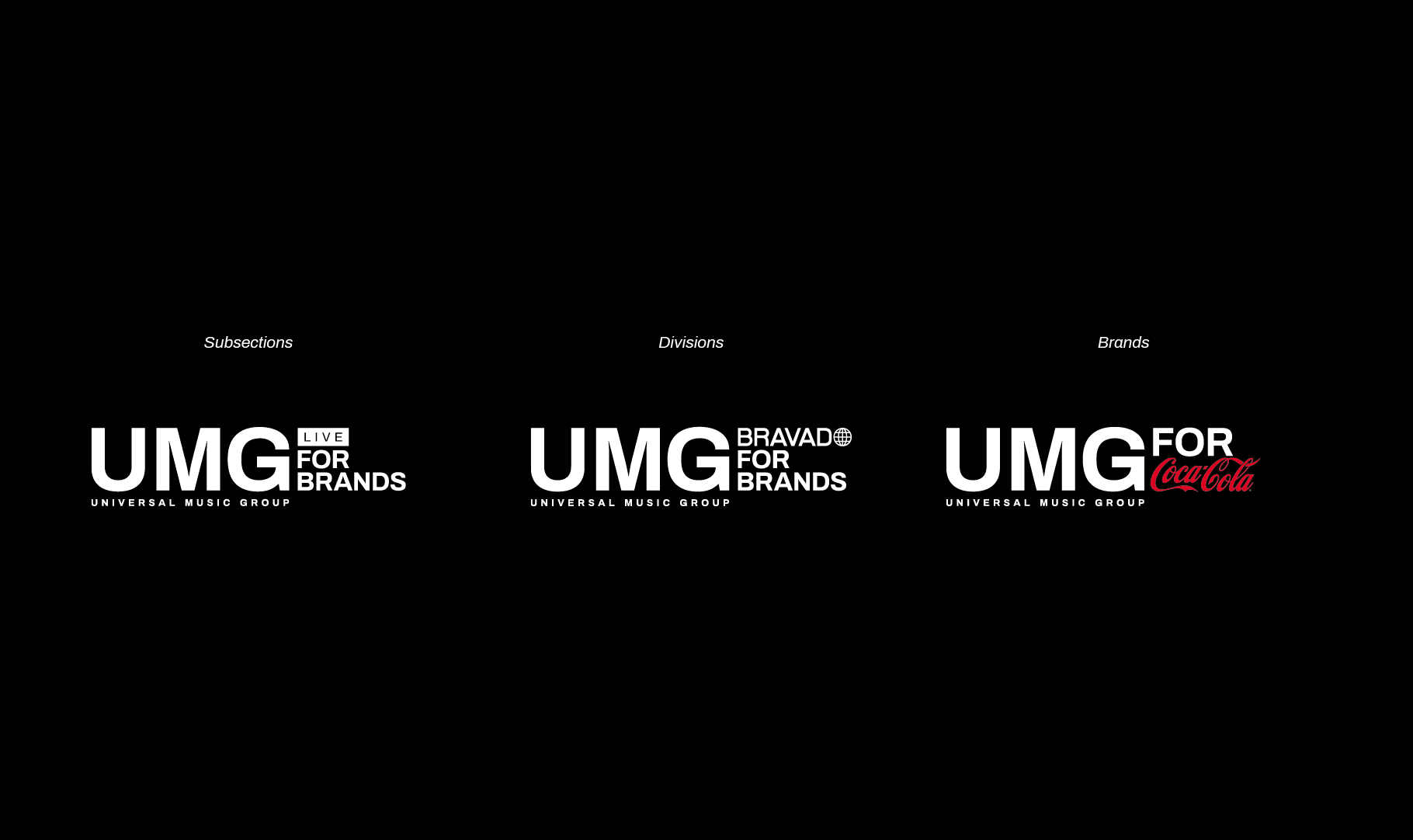 Universal Music Group for Brands by Antonio Calvino on Dribbble