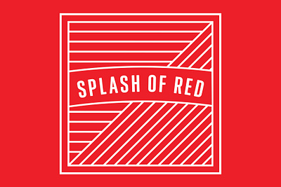 Splash of Red adobe illustrator branding logo minimal vector