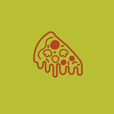 Pizza Icon adobe illustrator branding icon icon design logo minimal vector