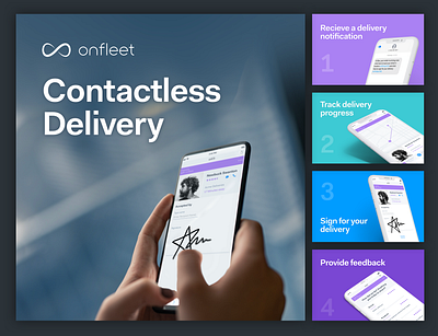 Contactless Delivery covid 19 delivery delivery app last mile delivery onfleet ui ux