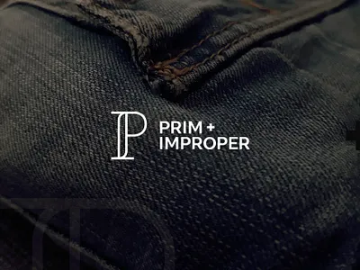 Prim + Improper | Brand ID bold brandidentity branding creative customtype elegant graphicdesign lettermark logo logodesign logotype mark minimal minimalism modern monogram typography