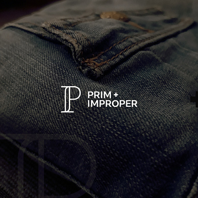 Prim + Improper | Brand ID bold brandidentity branding creative customtype elegant graphicdesign lettermark logo logodesign logotype mark minimal minimalism modern monogram typography