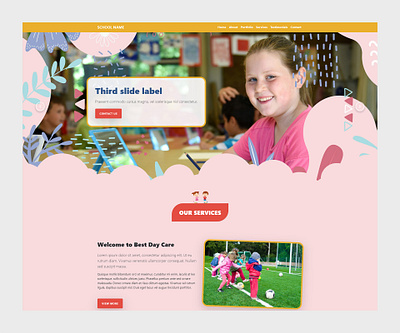Free school html template made with bootstrap bootstrap template bootstraplily free bootstrap template free html template free landing page free template free website free website template freebie ux