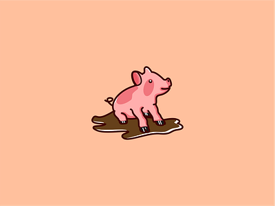 Baby Pig animal animal character animal logo baby pig character children cute logo minimalist minimalist design modern pig pig logo pig minimalist playful