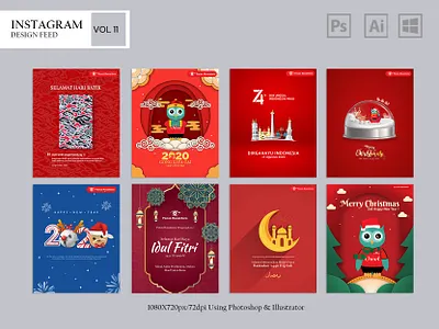 IG feed vol 11 banner design illustration illustrator cc instagram instagram banner instagram feed photoshop promotional design social media vector