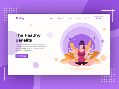 Landing Page - Daily UI 003 design ui