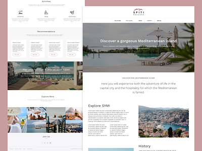 Spiti-Roussas: Discover a gorgeous mediterranean island booking clean app design clean ui design design concept hotel booking illustration mobile app sketch sketch app ui ux