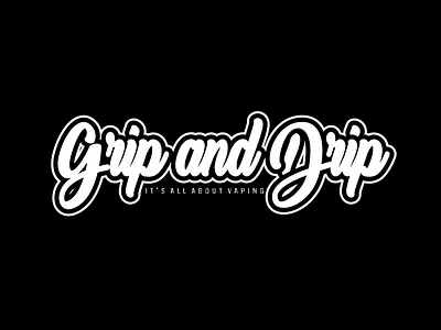 GripandDrip Clothing branding design illustration logo minimal typography vector