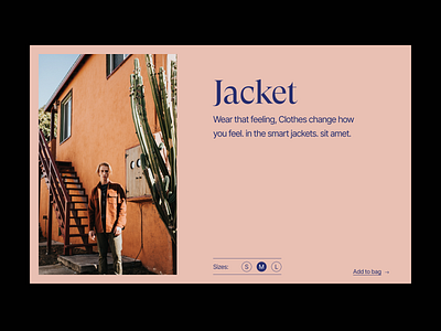 Jackets fashion shop branding design fashion header minimal shop typography ui ux web