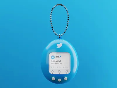 🕹️Tamagotchi x Twitter 3d 3drender blender blender3d cgi gameboy render retro tamagotchi toy toys tweet twitter