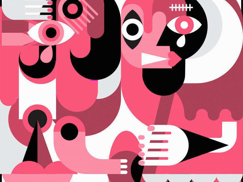 Abstract dream after effect animation dream fear kinetic lottie motion graphic