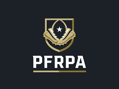 PFRPA badge branding cleats design football hall of fame logo nfl retired sports sports branding typography