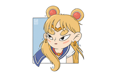 Sailor Moon Redraw Challenge anime cartoon challenge character design design digital art illustration ipadpro kawaii procreate redraw sailor moon sailormoon sailormoonredraw