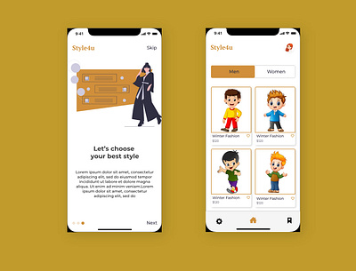 Style4U app design ui ux