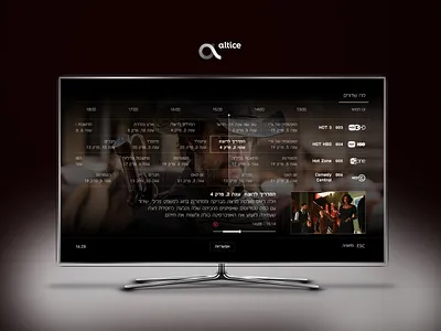 Altice cable tv user experience and design interface cable graphic remote tv ui uiux user experience user interface