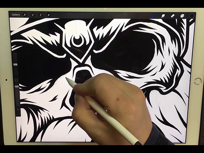 Drawing Viking illustration in Procreate adobe illustrator apparel design drawing drawing process procreate t shirt design t shirt illustration vector video viking vikings vintage youtube