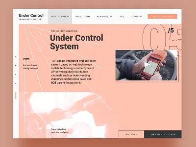 Transport Solution Website Lnading 2020 adaptive app app design b2b daily daily ui grid landing page promo service ui ux webdesign website