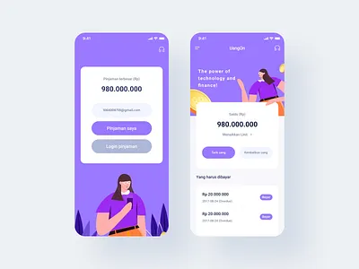 Home page design ui