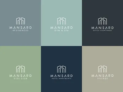 Mansard Logos and Brand Identity brand brand design brand identity branding design logo logodesign typography vector