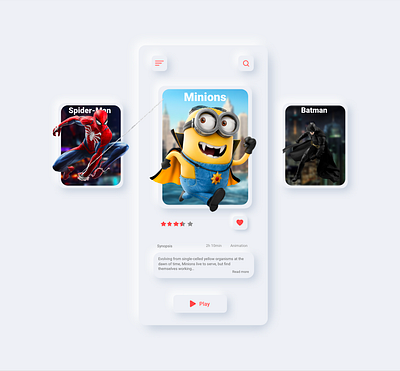 Movie App app uxui ux ui design flat interaction design ui ui design ui designer ux ux design ux designer