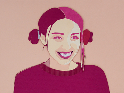 Self-Portrait! artwork design illustration paper paper art papercraft photo portrait portrait art portrait illustration self portrait