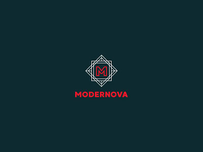 Modernova logo illustration logo vector