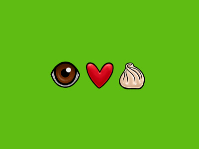 Eye Heart Momo design dribbble nepal heart illustration kreative kira love momo nepal nepalese dumplings nepali designer nepali illustrator