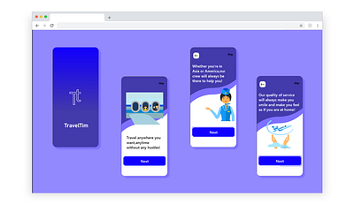 TravelTim app design icon ui