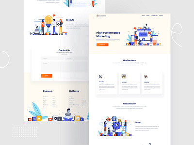 Deadline Media Home Page Design branding design experience illustration minimal pirala typography ui ux vector website