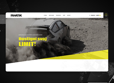Car race Website black and yellow car lovers car race creative design design ecommerce design homepage design modern design race ui web webdesign