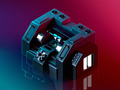 Reassembler thing 3d blender cinema4d design digitalart illustration inspiration isometric lowpoly motiongraphics