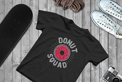 Donut Squad t-shirt design animal cool design donut food freelance designer gift gift ideas gymtshirt sloth typography