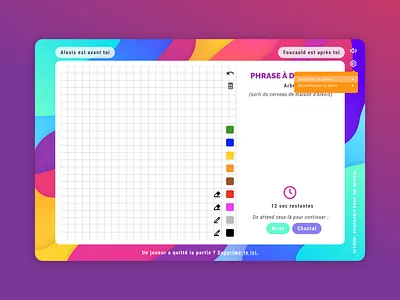 Drawing Game branding design desktop game illustration ui ux vector