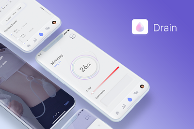 Drain app health health care healthcare healthcare app ui