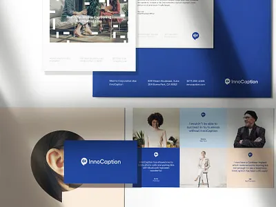 Innocaption branding brand identity branding business cards design flatlay identity innocaption logo logodesign most most studios startup