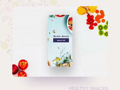 Healthy Snacks Instagram Template @mouve branding business design illustration instagram instagram template ui