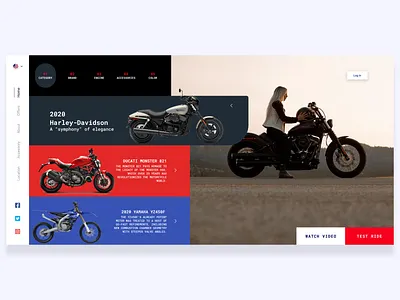Moto branding ecommerce ecommerce design figma header landing design landing page design landingpage moto motorbike motorcycle motorcycles motorsport ui design