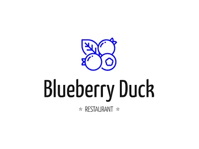 Blueberry Duck - Logo Design brand design branding logo logodesign logos logotype