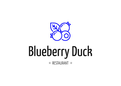 Blueberry Duck - Logo Design brand design branding logo logodesign logos logotype