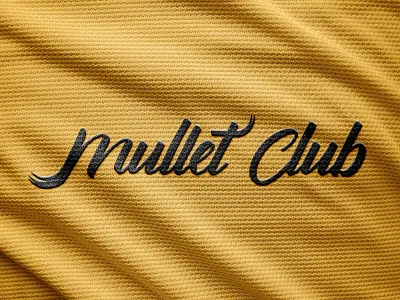 mullet club brand logo adobe illustrator branding fashion fashion brand identity identity design logo logodesign logodesigner logomark logotipo logotype minimalist logo mullet streetart typography