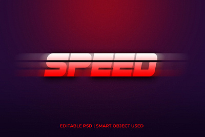 Speed text effect logo mockup speed speed text effect style text text effect