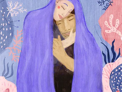 Coral Caress art artinthetimeofcovid artist covid 19 covid19 digital art digital illustration digital painting illustration illustration art illustrator love relationship south africa