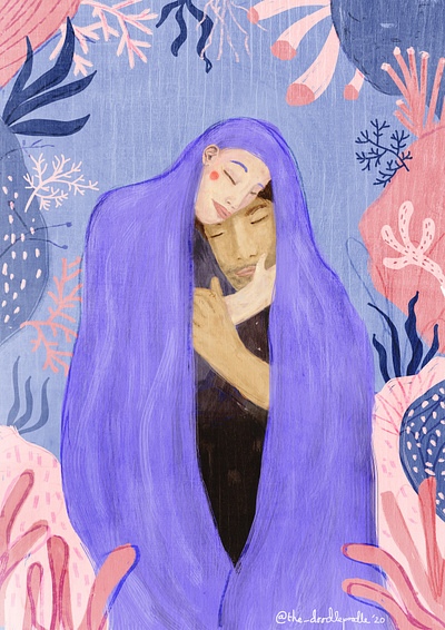 Coral Caress art artinthetimeofcovid artist covid 19 covid19 digital art digital illustration digital painting illustration illustration art illustrator love relationship south africa