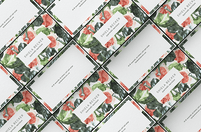 Floral Business Card business branding business card design business card mockup business card psd business card template business cards businesscard cool business card gold business card vertical business card