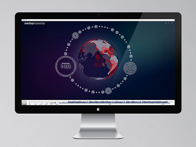 Meteor 'o' meter (Archive) design ui ux visualisation