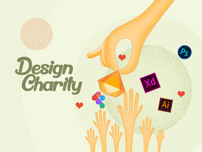 Design Charity-Where Everything is Free! branding charity freebies interaction medium article stories ui design ux
