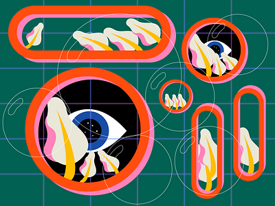 Garden beauty colorful flowers illustration ui vector