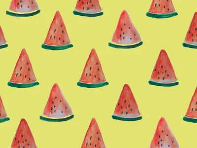 Watermelon Pattern pattern pattern design watercolor watercolor art watercolor painting watermelon