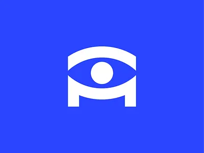 M Eye Symbol branding design icon logo symbol vector