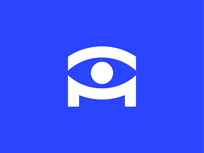 M Eye Symbol branding design icon logo symbol vector